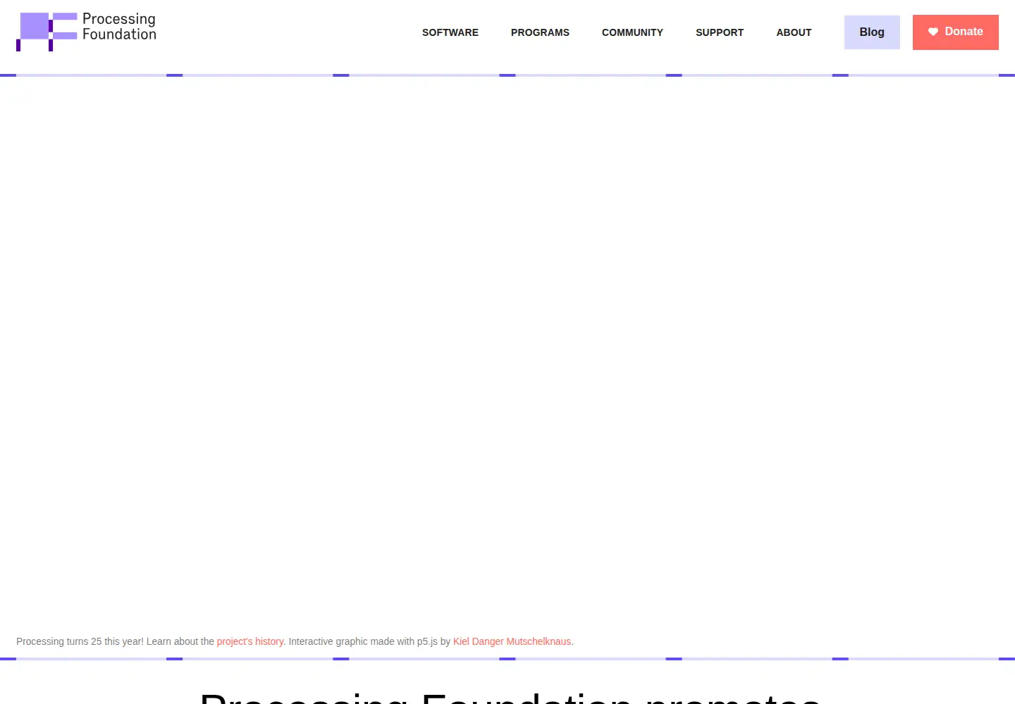 Screenshot of processingfoundation.org