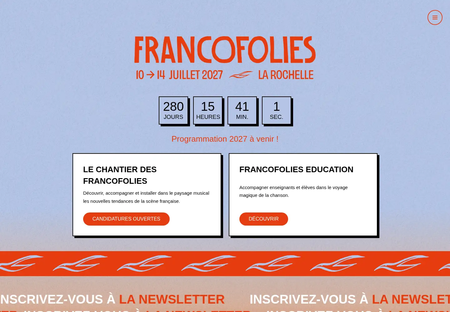 Screenshot of francofolies.fr