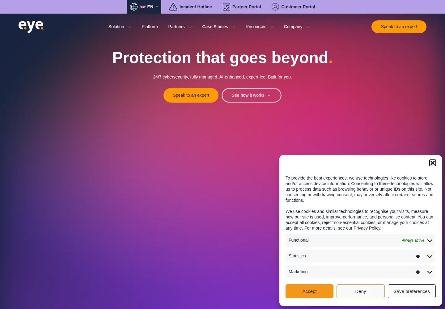 Screenshot of eye.security