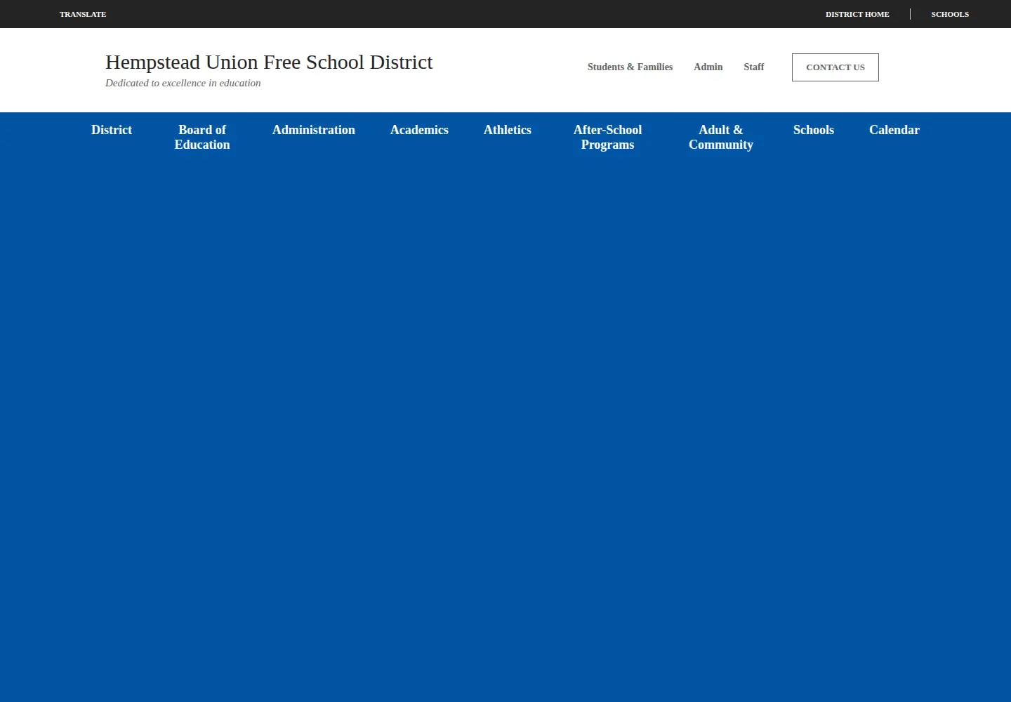 Screenshot of hempsteadschools.org