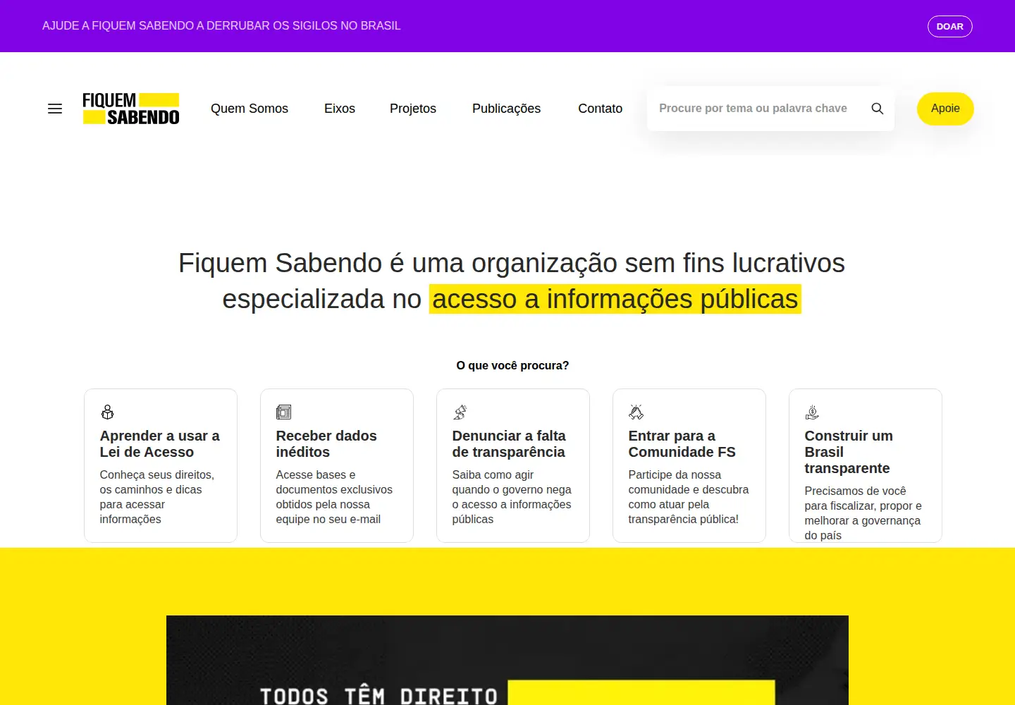 Captured homepage of fiquemsabendo.com.br in the current scan