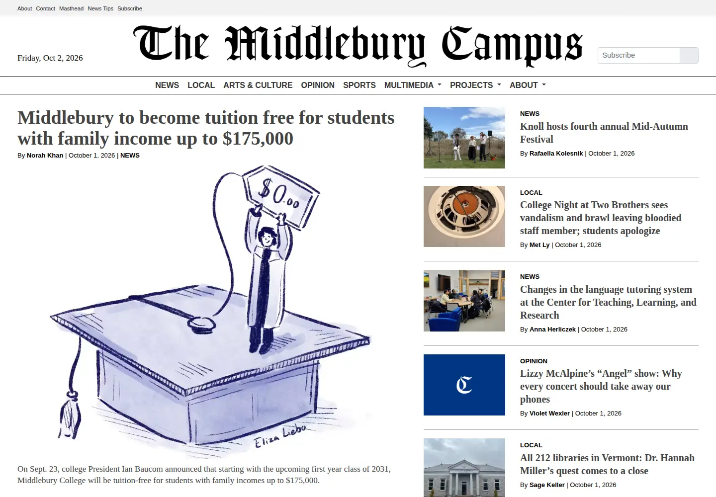 Screenshot of middleburycampus.com