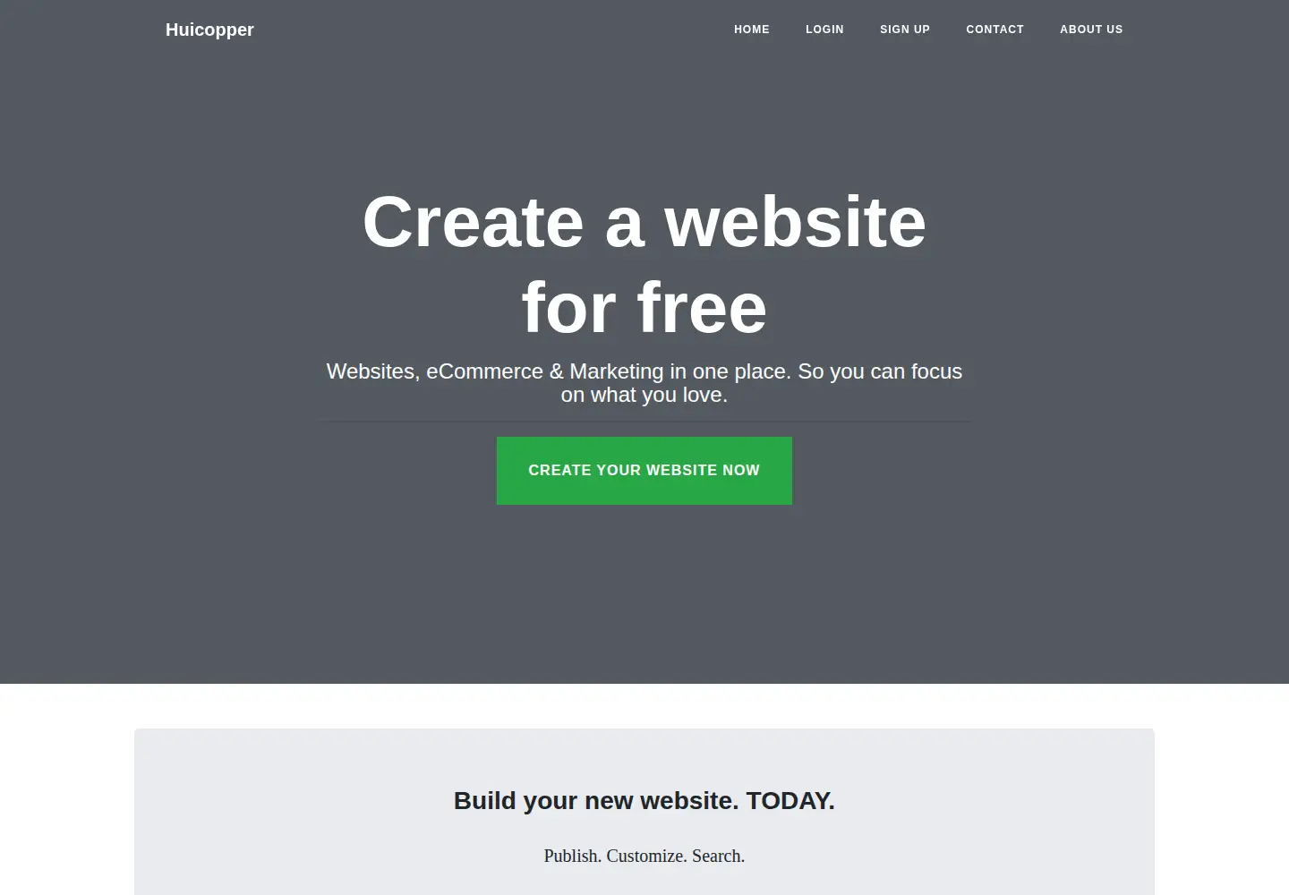Screenshot of huicopper.com
