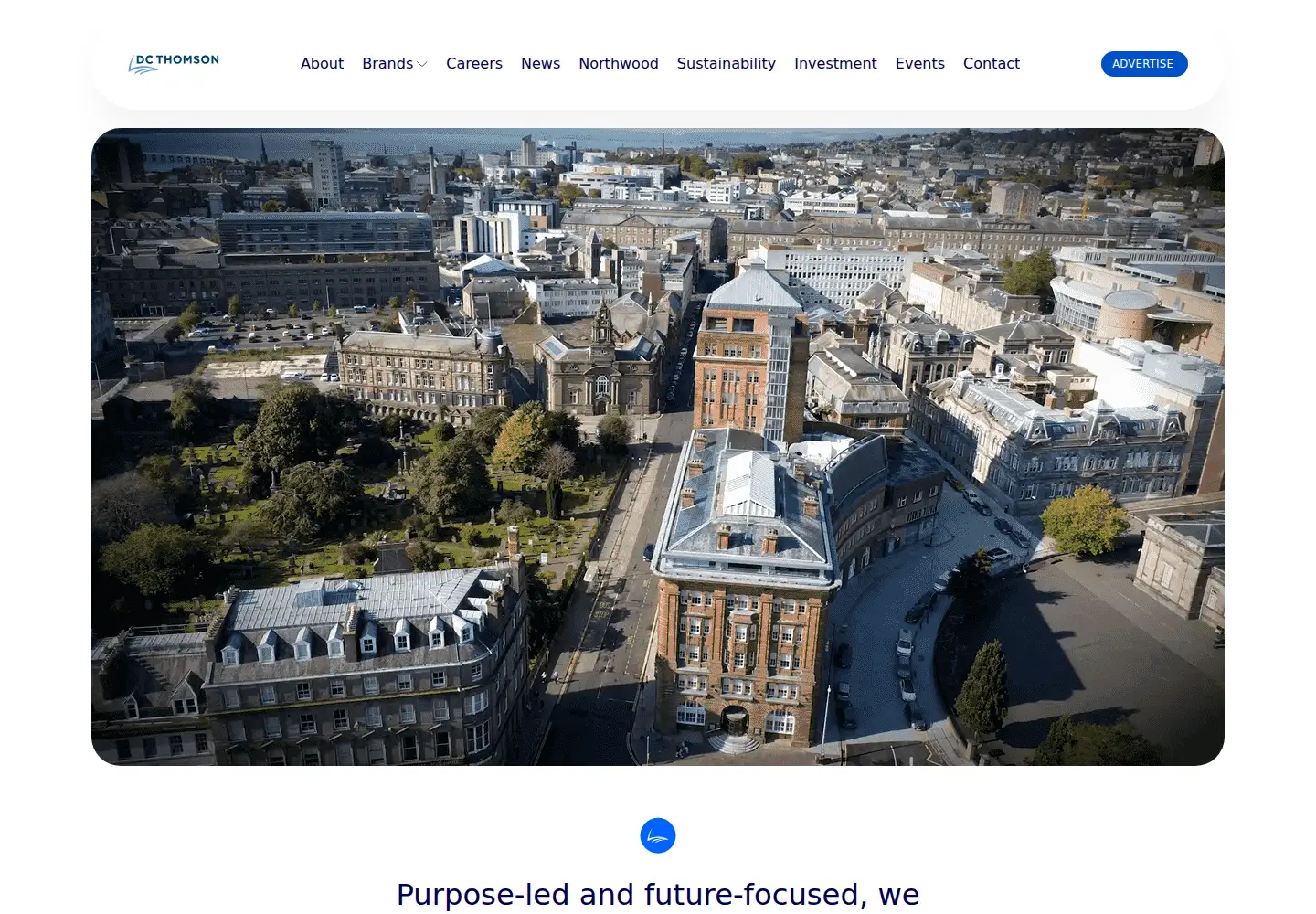 Screenshot of dcthomson.co.uk