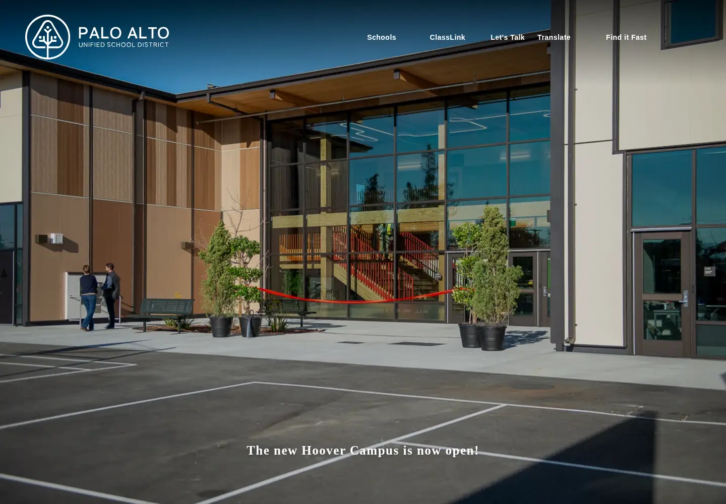 Screenshot of pausd.org