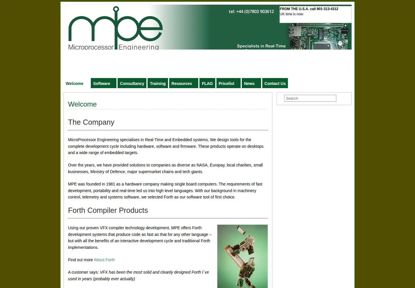 Screenshot of mpeforth.com