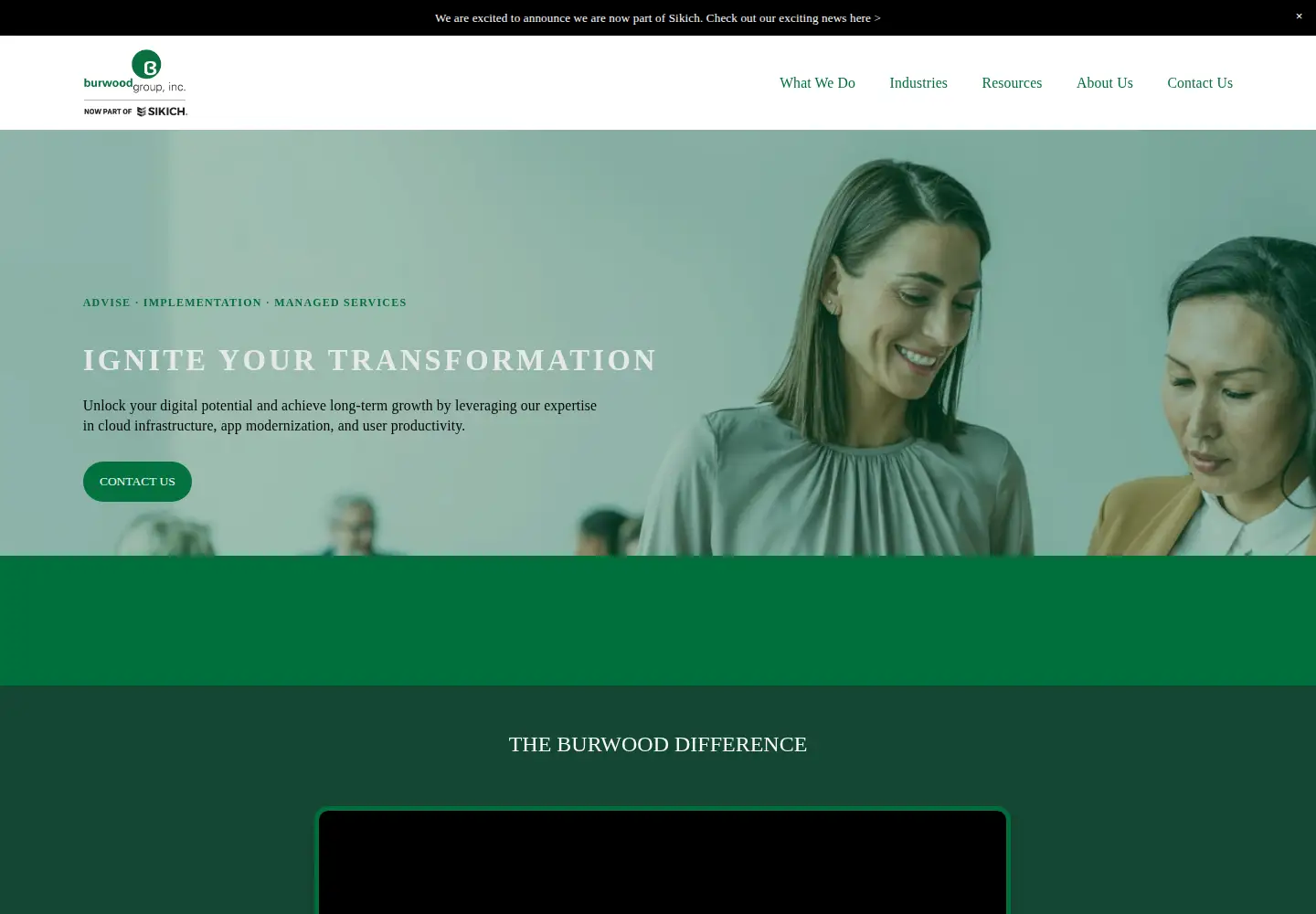 Screenshot of burwood.com