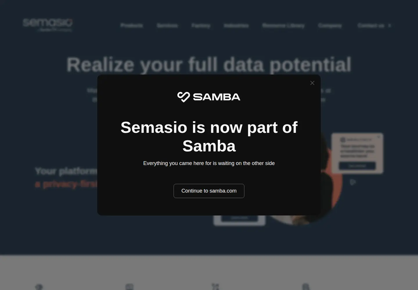 Screenshot of semasio.com