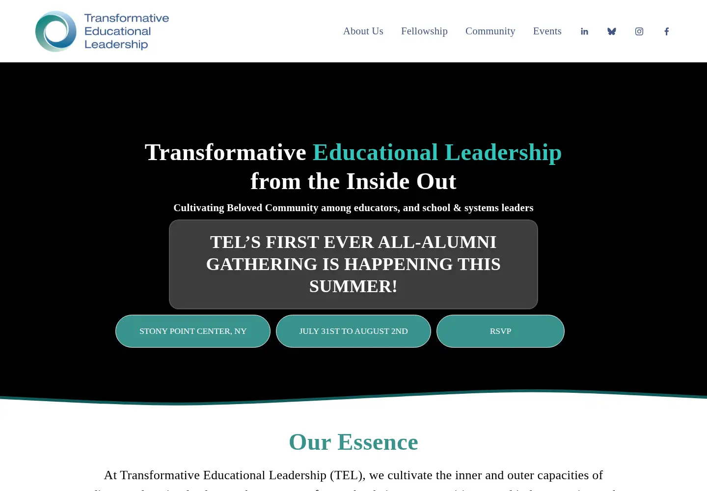 Screenshot of teleadership.org