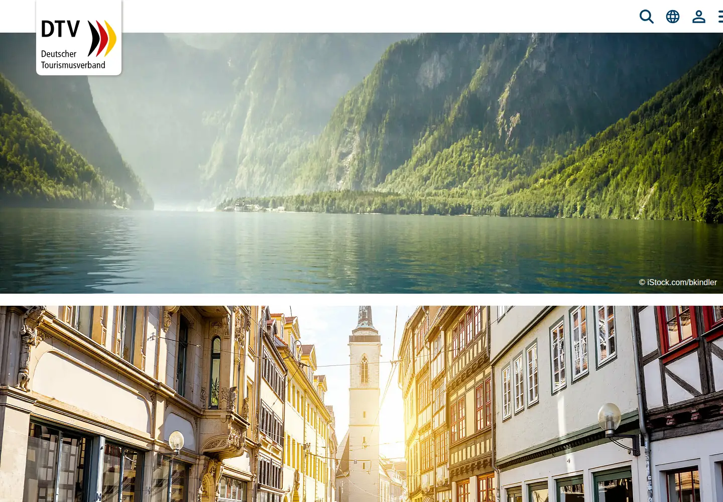 Screenshot of deutschertourismusverband.de
