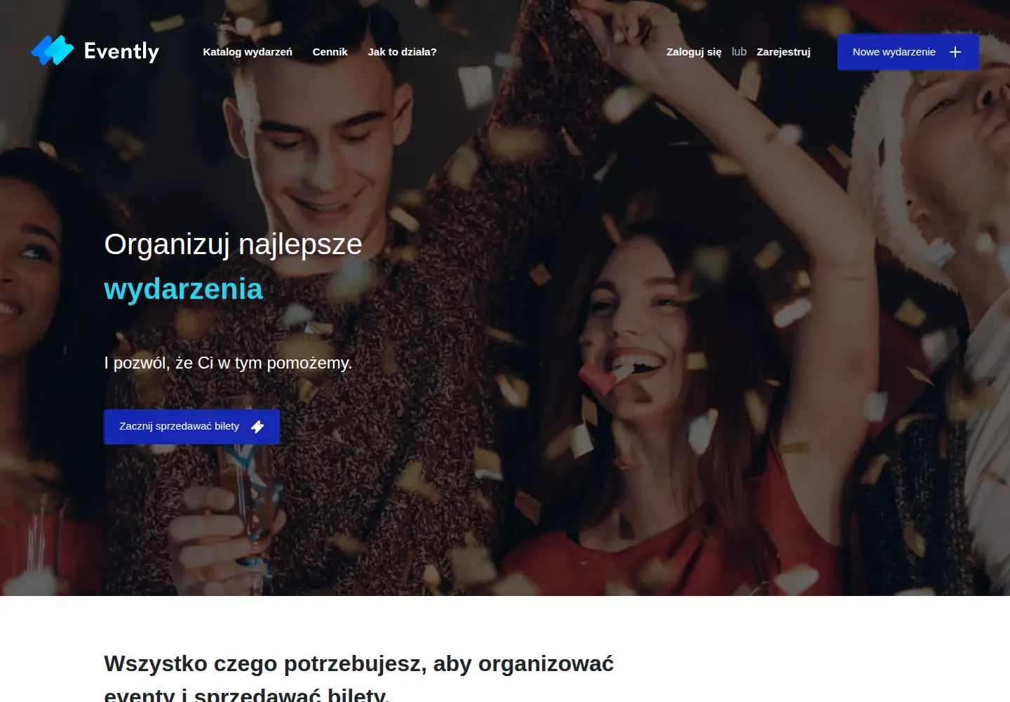 Screenshot of evently.pl