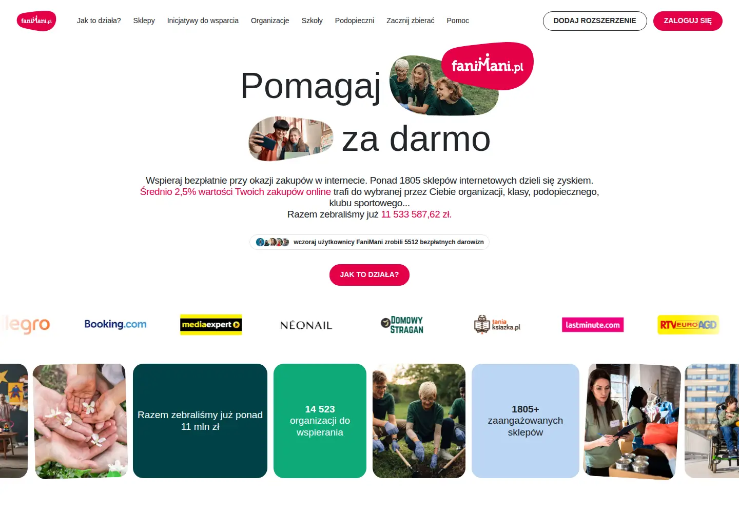 Screenshot of fanimani.pl