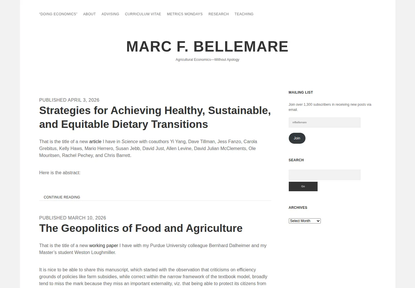 Screenshot of marcfbellemare.com