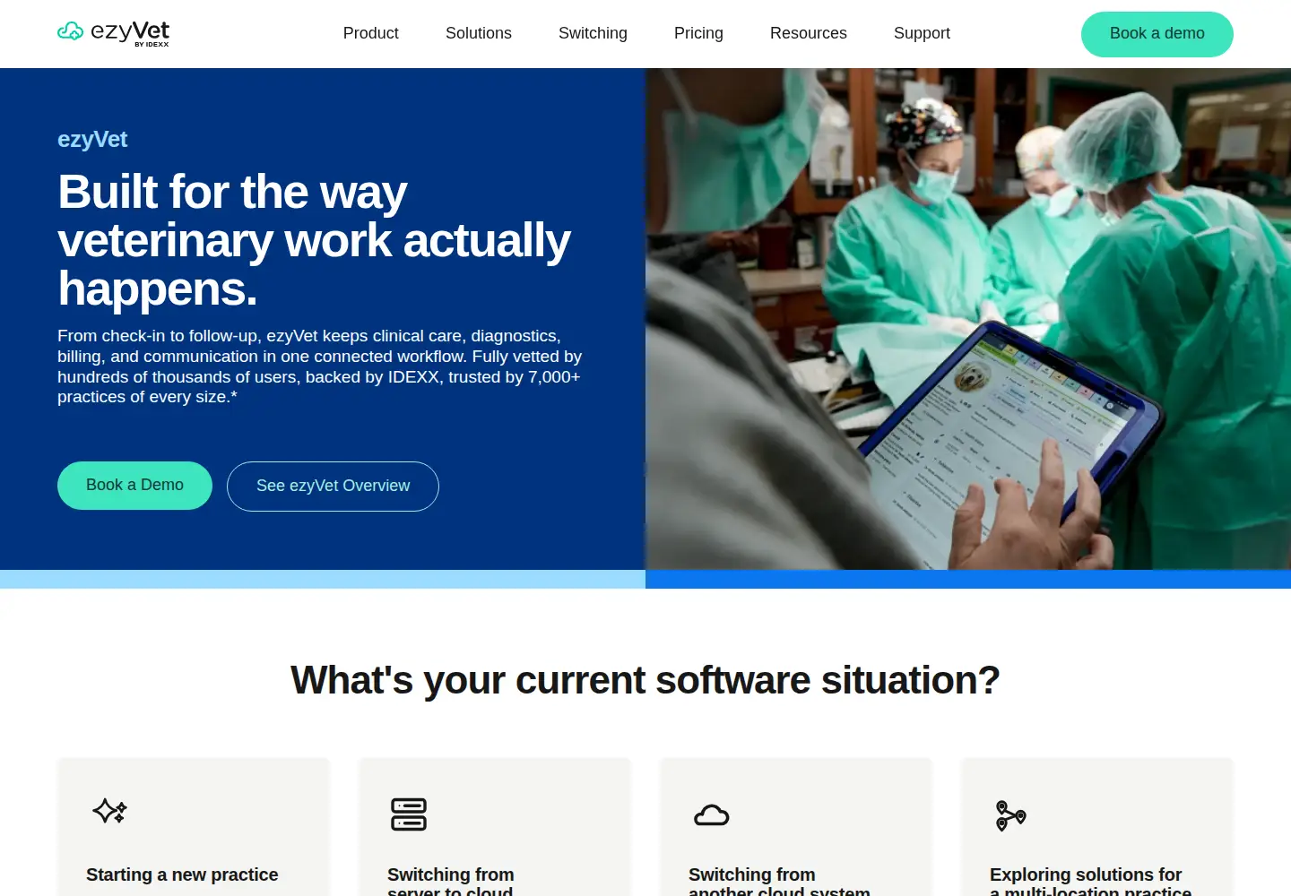 Screenshot of ezyvet.com