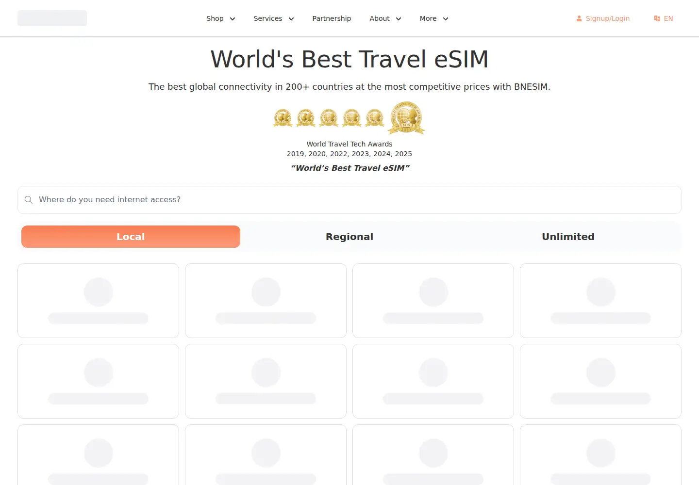 Screenshot of bnesim.com