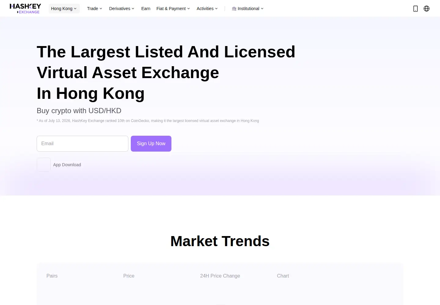 Screenshot of hashkey.com