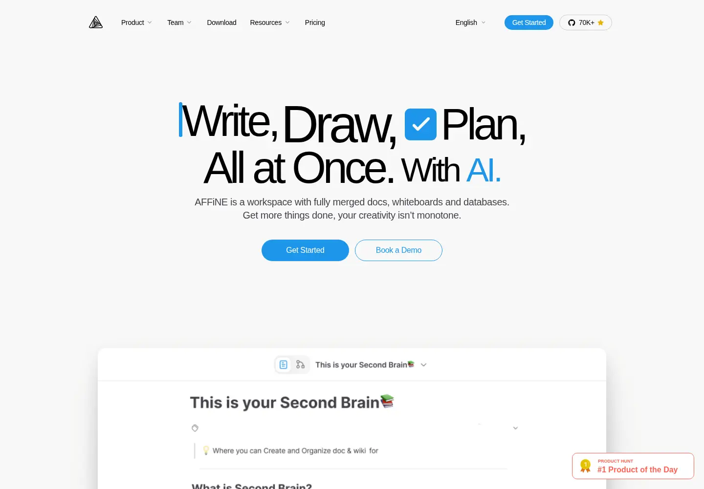 Screenshot of affine.pro