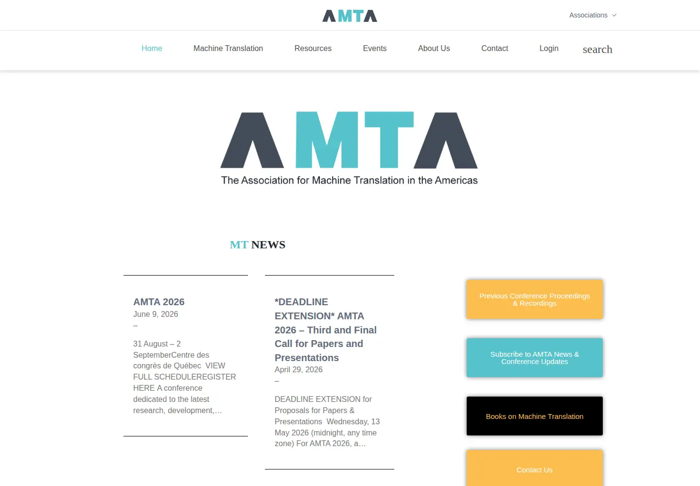 Screenshot of amtaweb.org