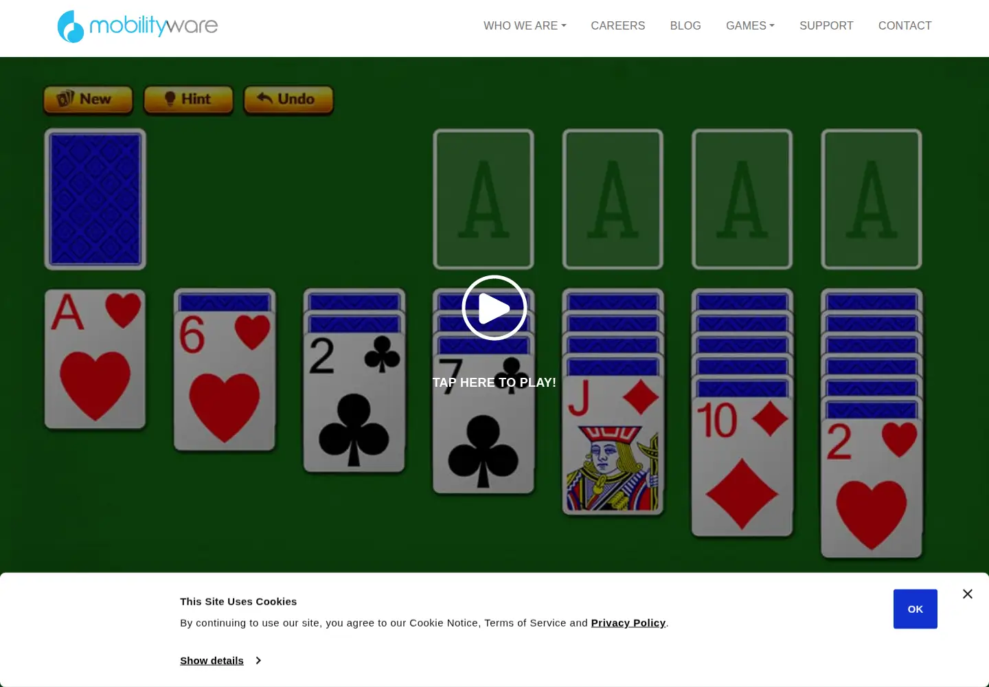Screenshot of mobilityware.com