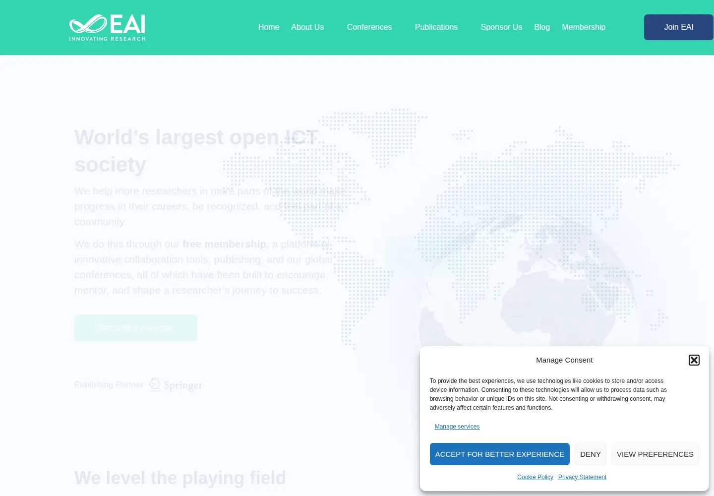 Screenshot of eai.eu