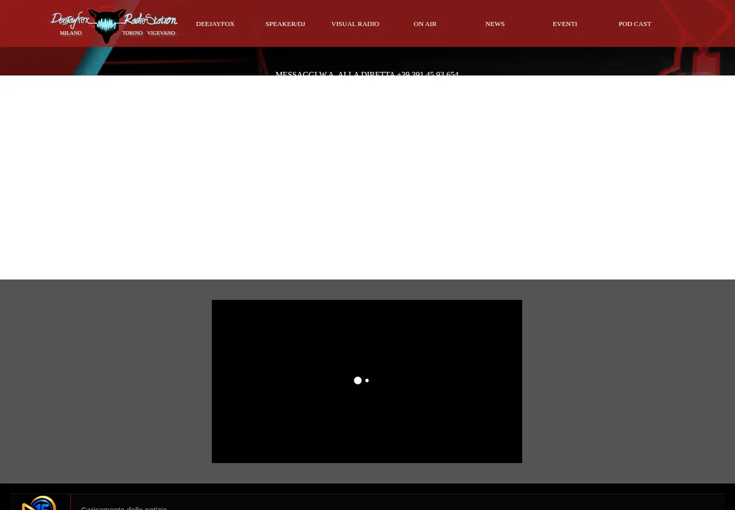 Screenshot of deejayfoxradio.com