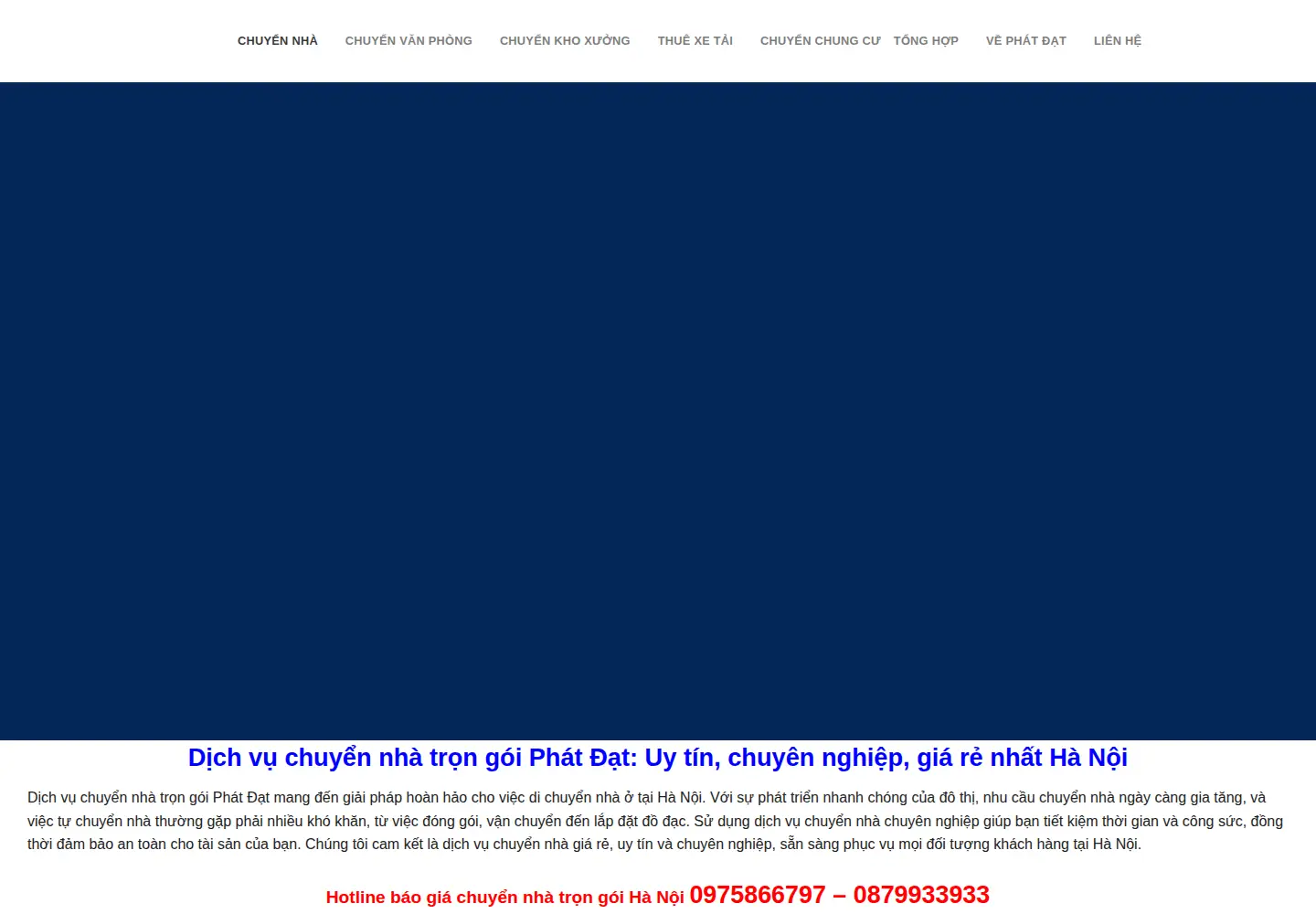 Screenshot of dichvuchuyennhahanoi.com