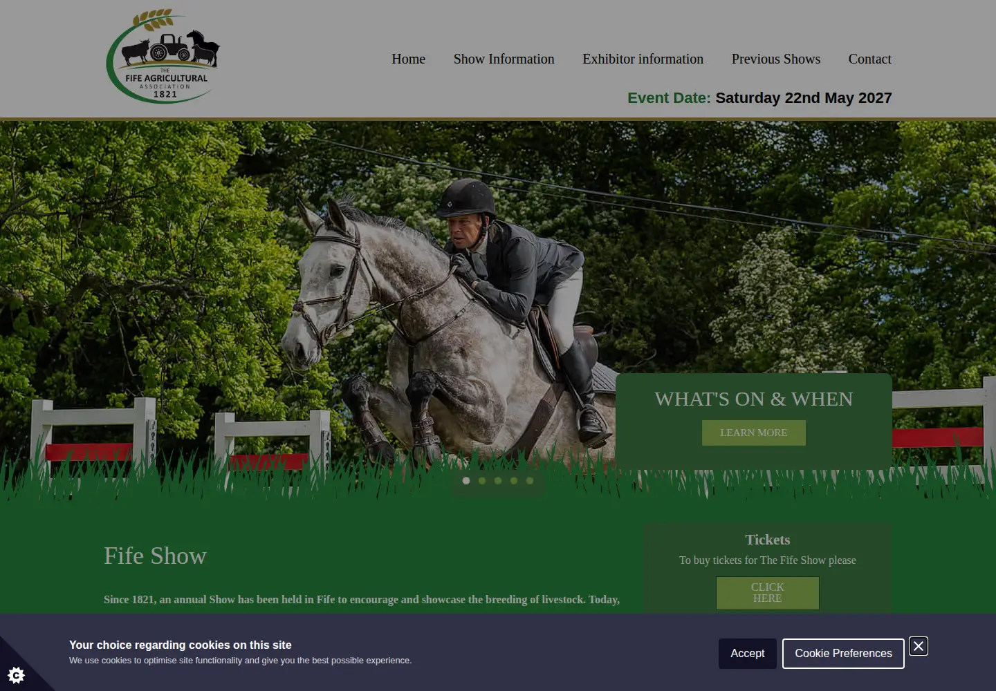 Screenshot of fifeshow.com