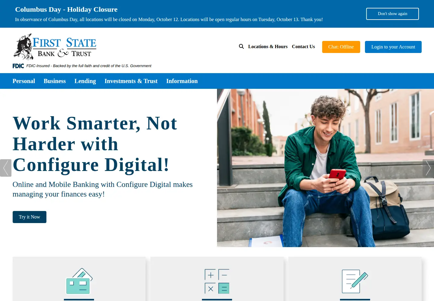Screenshot of firststateks.com