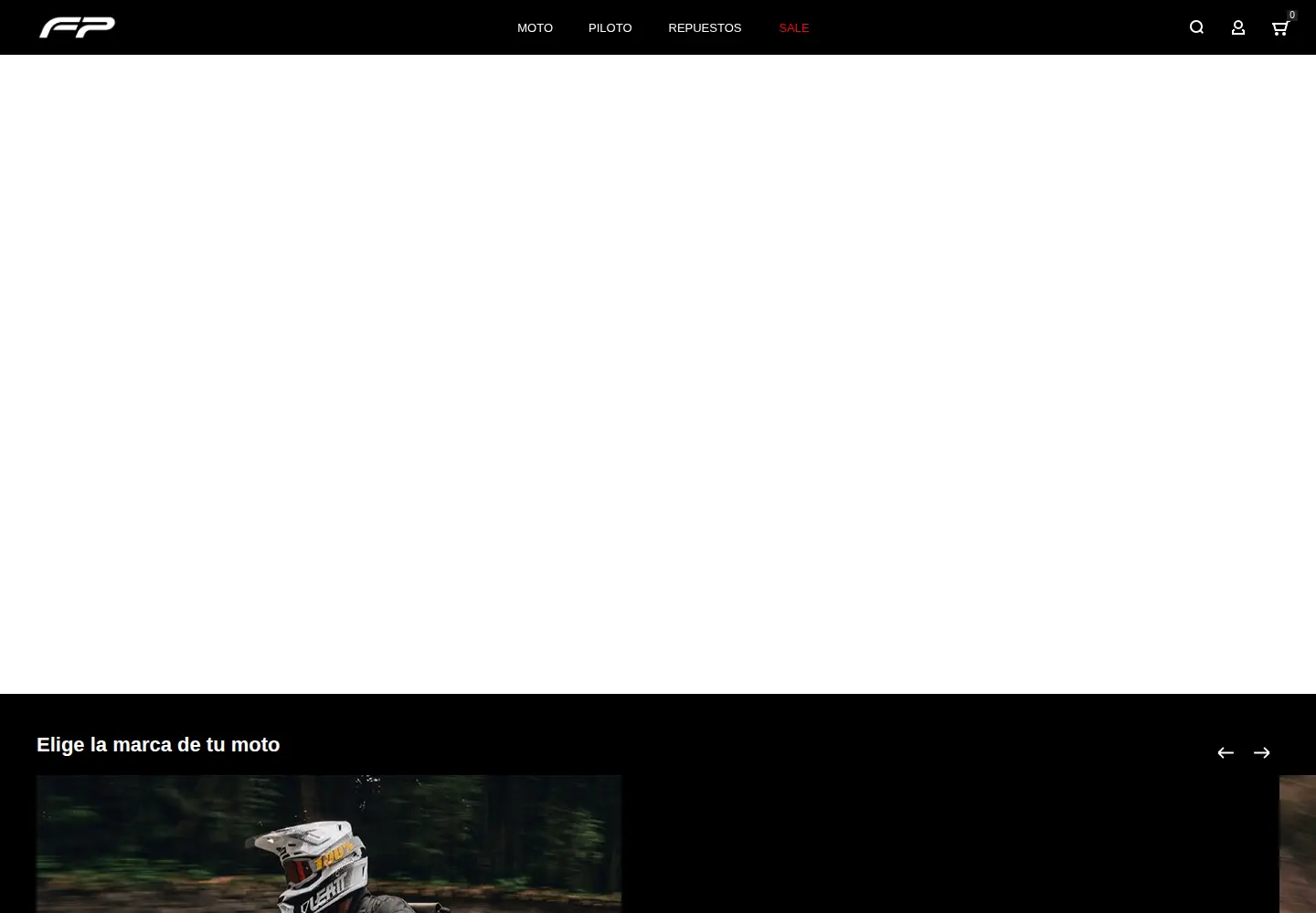 Screenshot of fpmoto.com