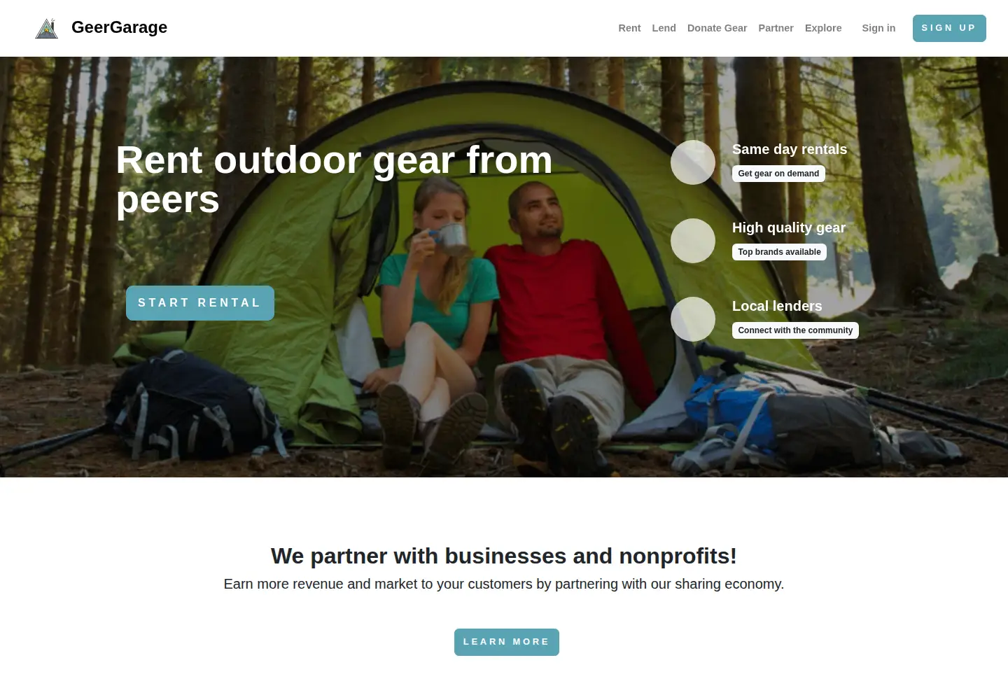 Screenshot of geergarage.com