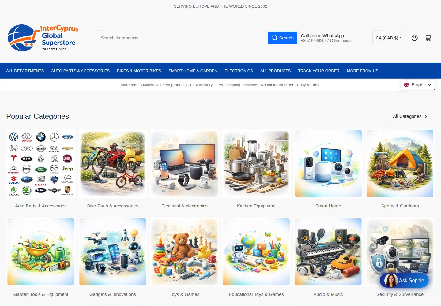 Screenshot of intercyprus.com