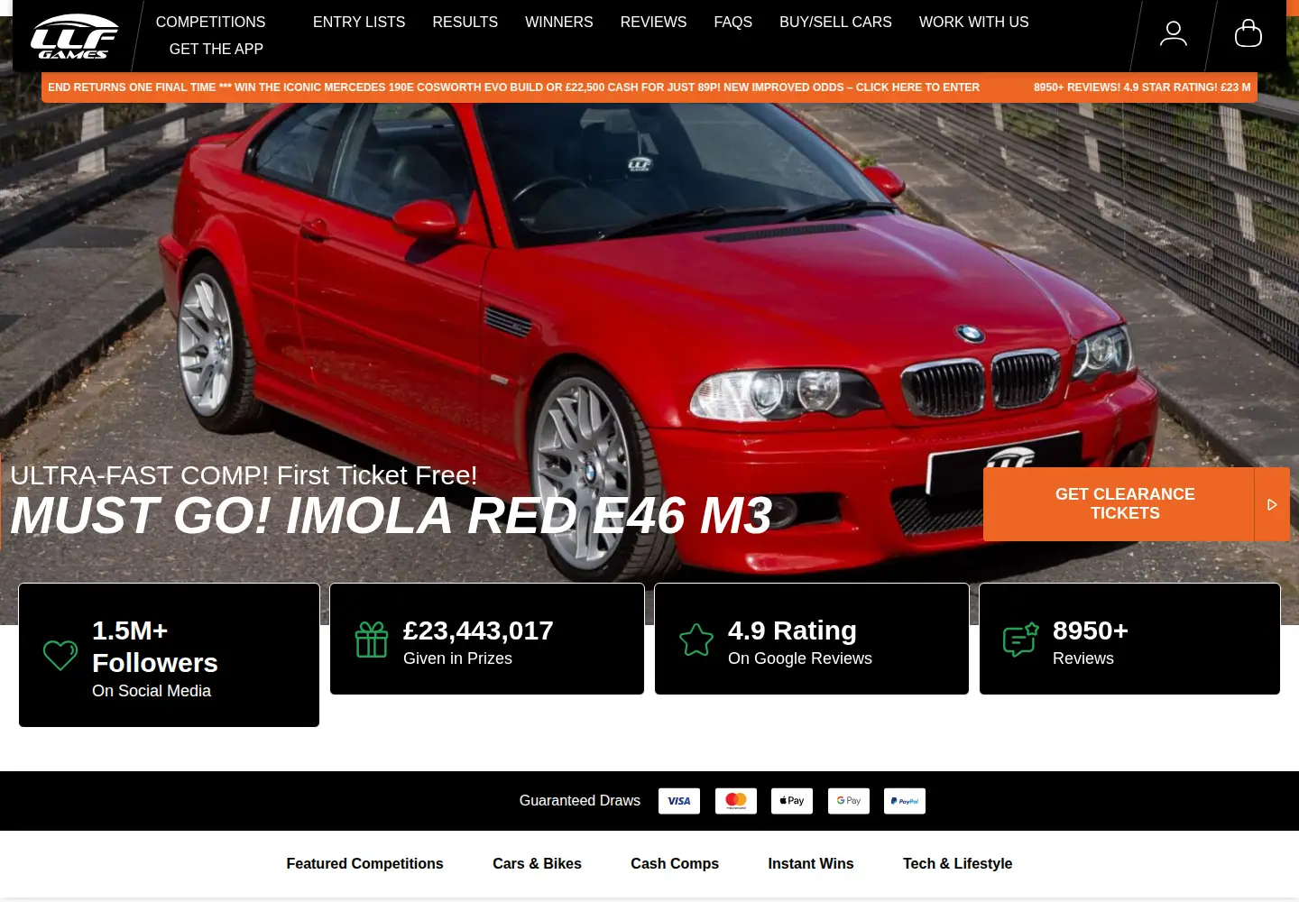 Screenshot of llfgames.com