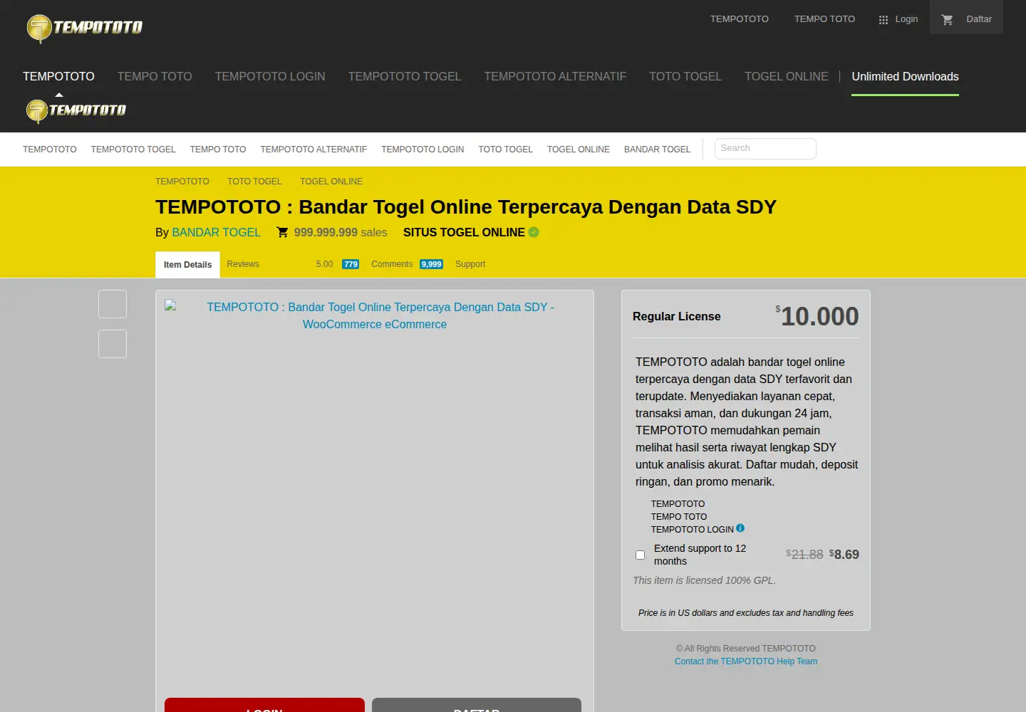 Screenshot of paketterpercaya.com