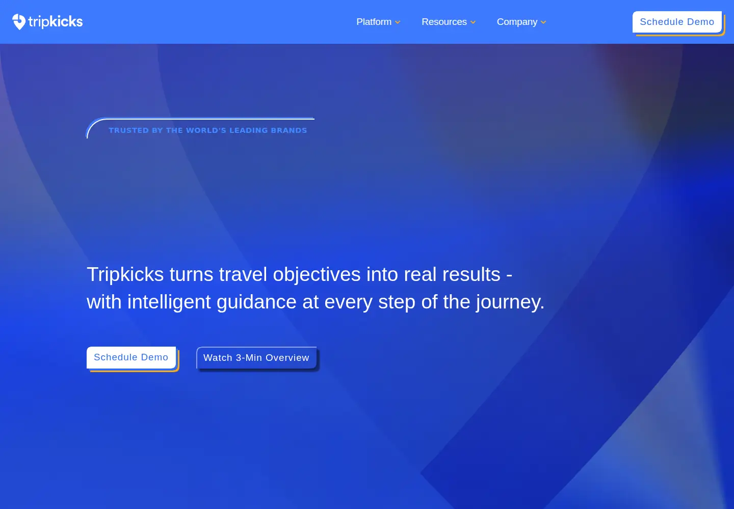 Screenshot of tripkicks.com