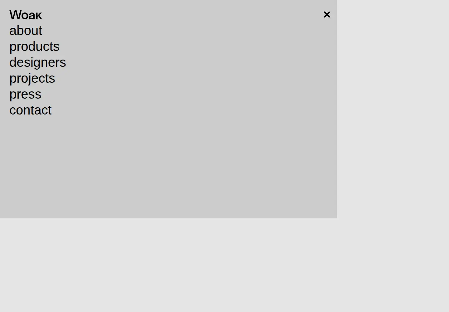 Screenshot of woakdesign.com