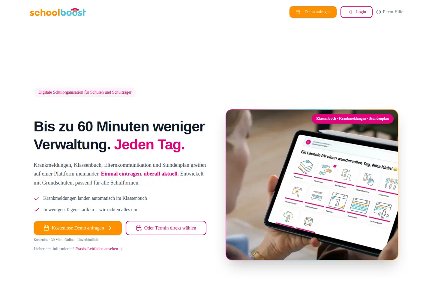 Screenshot of schoolboost.de