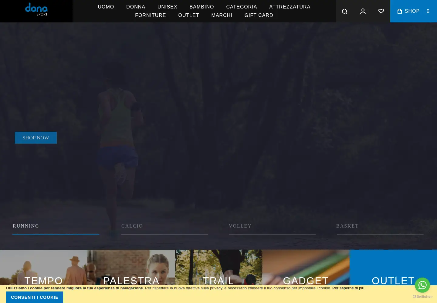 Screenshot of danasport.it