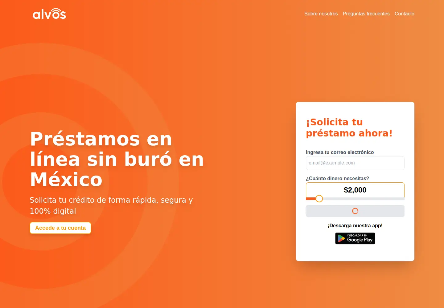Screenshot of alvos.mx