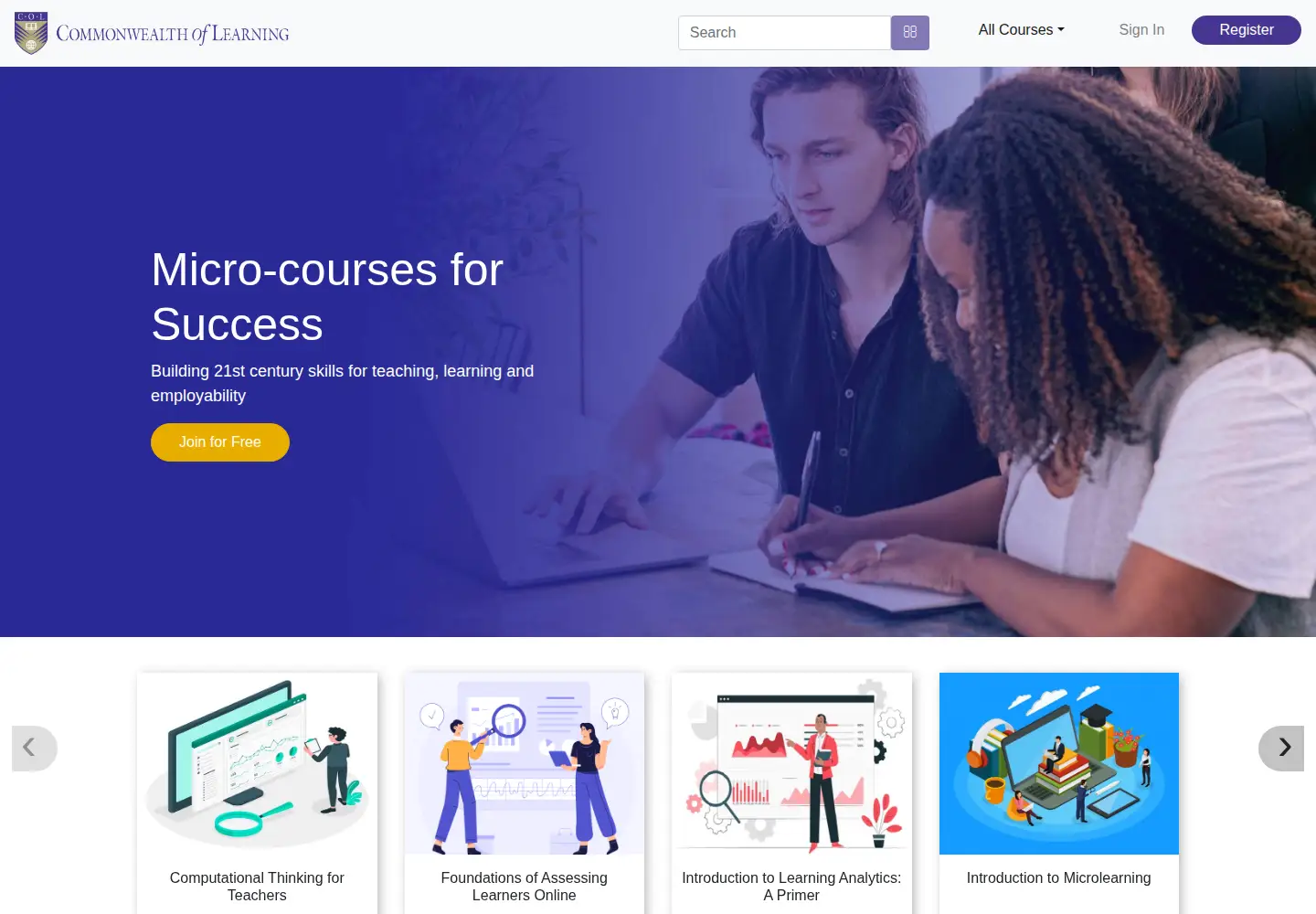 Screenshot of colcommons.org