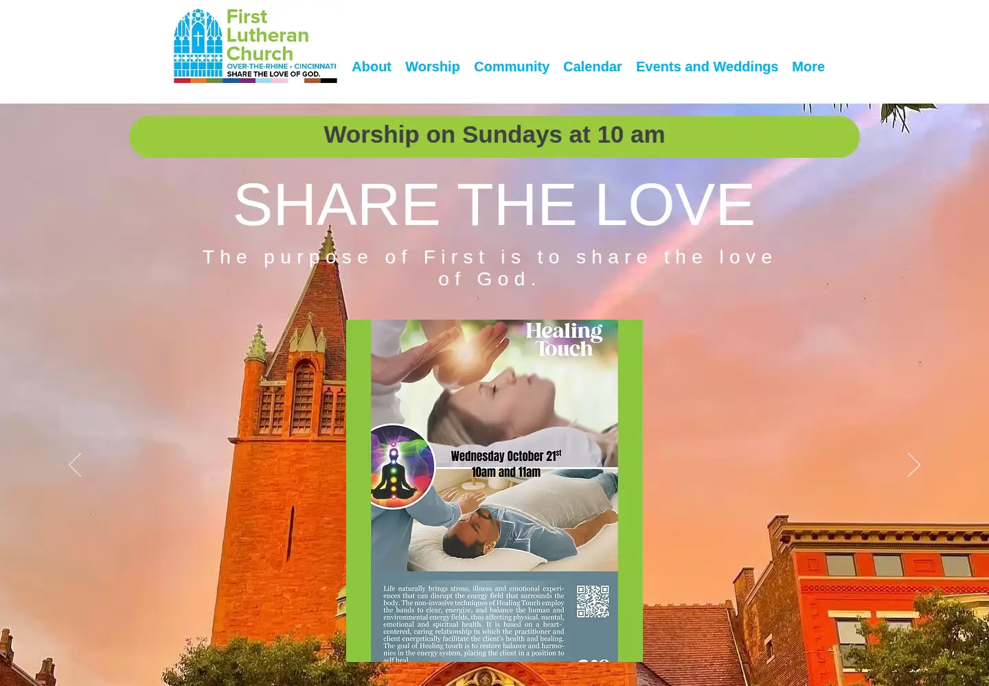 Screenshot of firstlutherancincy.org