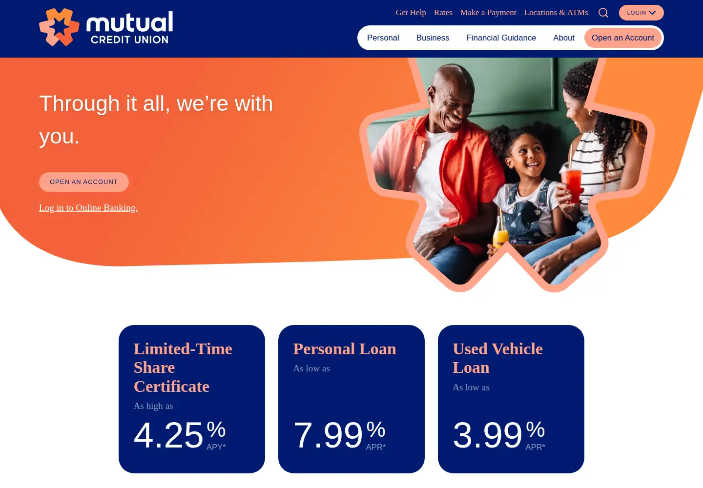 Screenshot of mutualcu.org