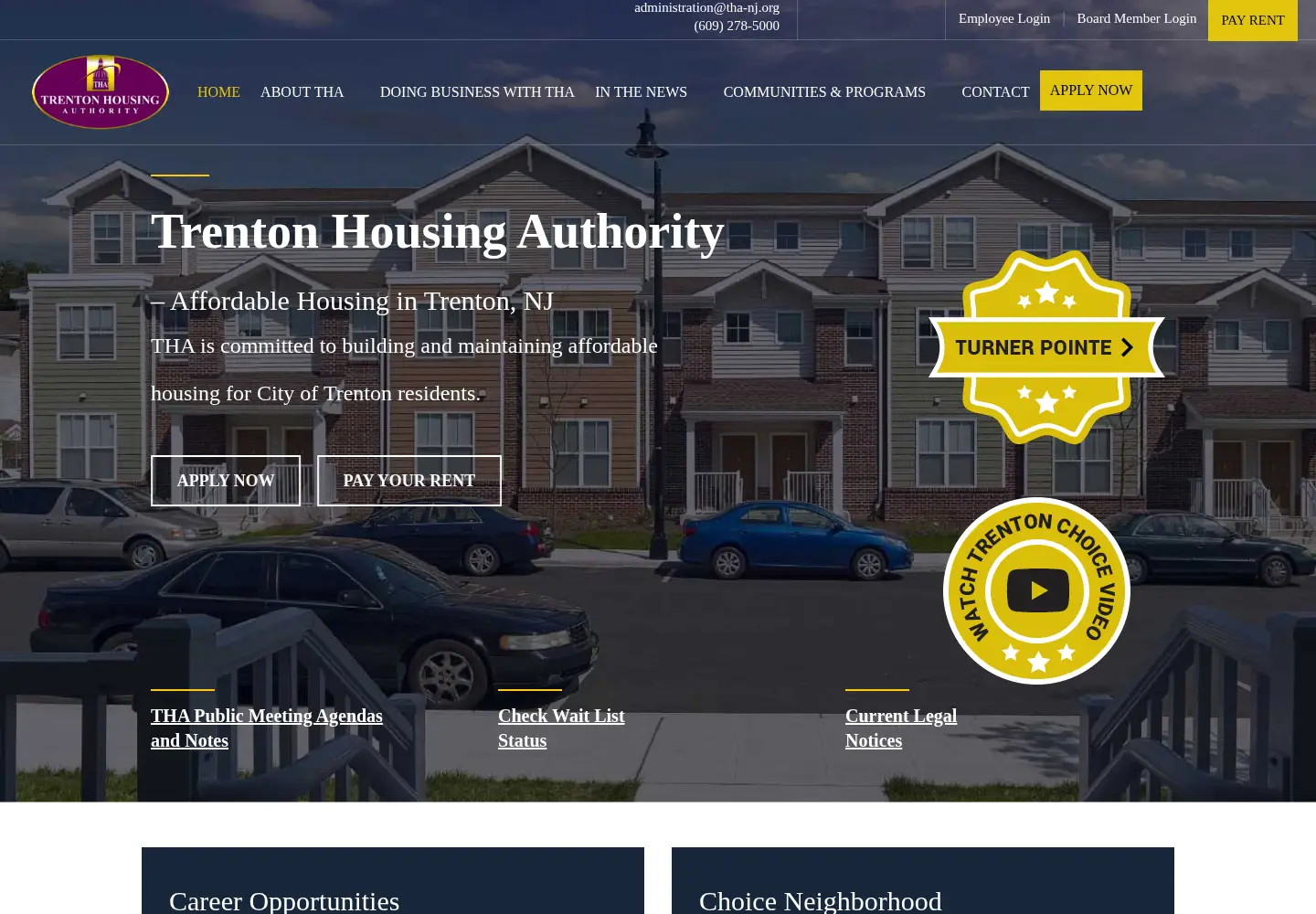 Screenshot of tha-nj.org