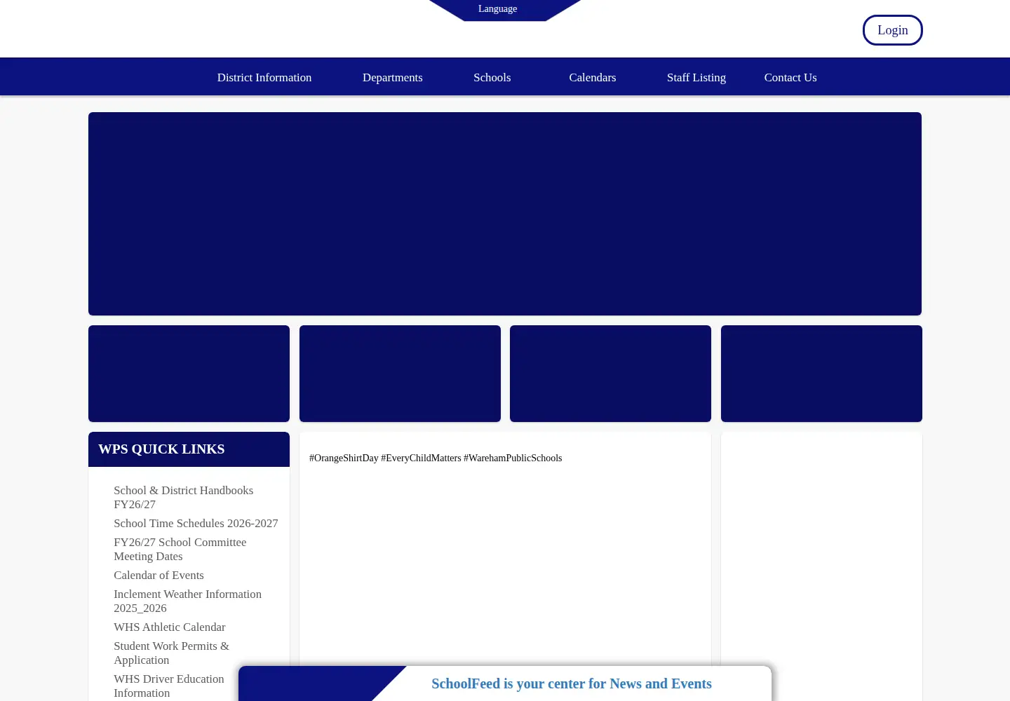 Captured homepage of warehamps.org in the current scan