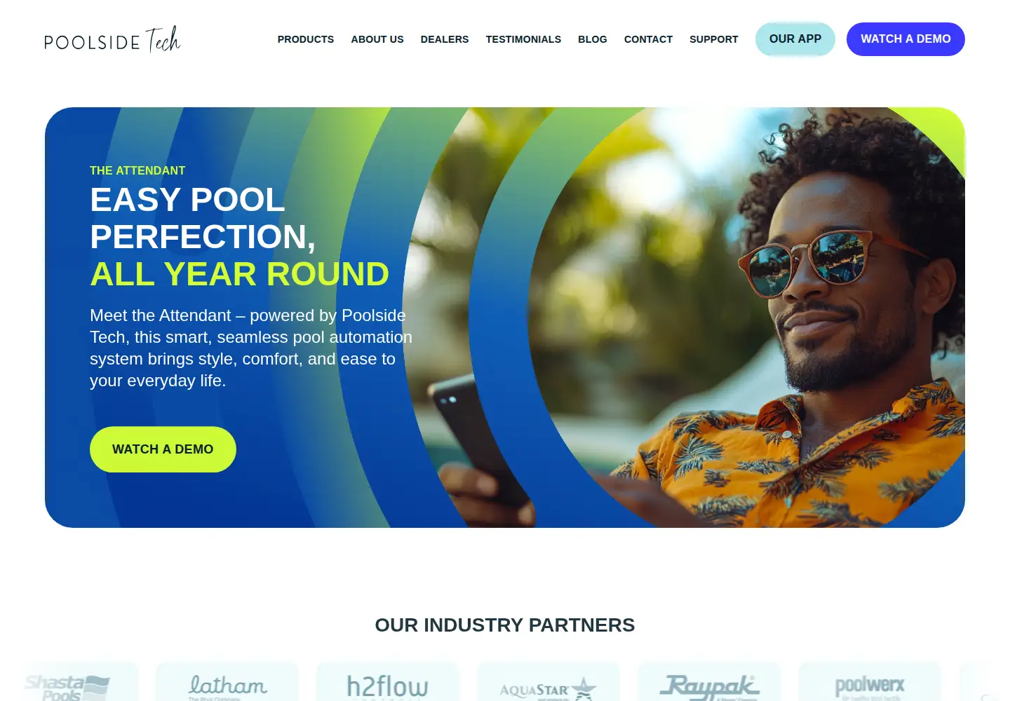 Screenshot of poolside.tech