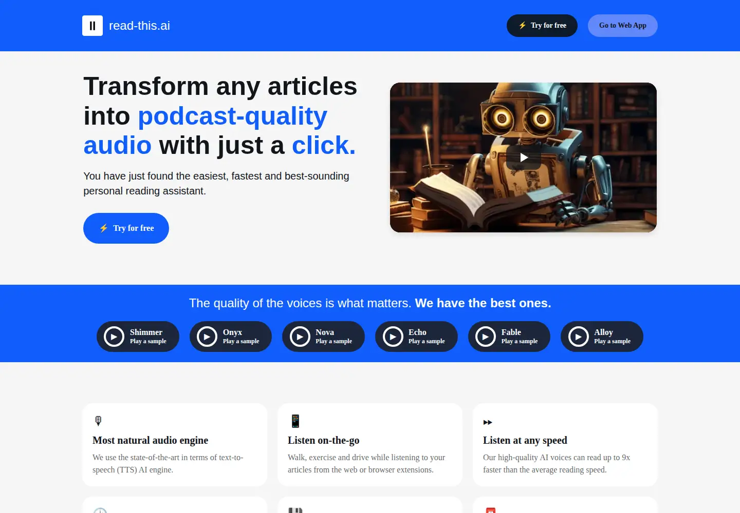 Screenshot of read-this.ai