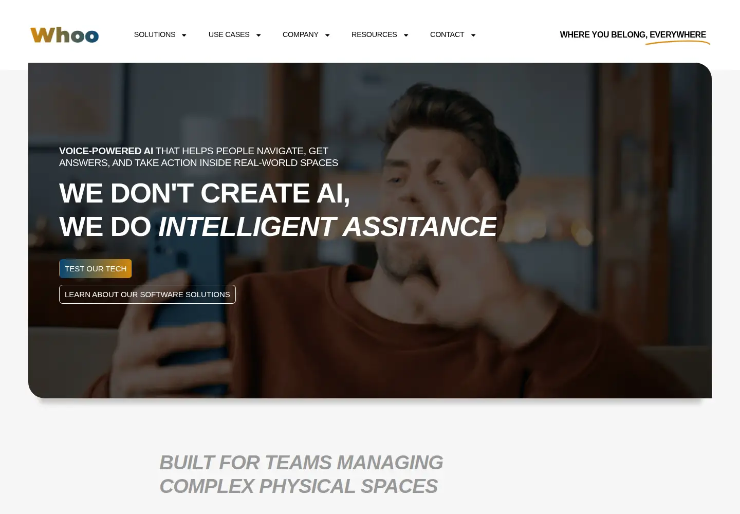Screenshot of whoo.ai