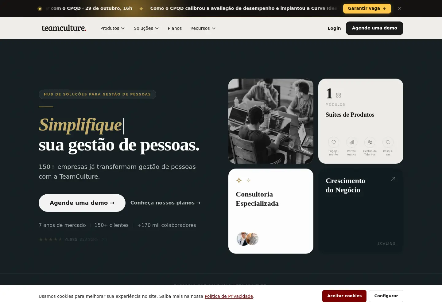 Screenshot of teamculture.com.br