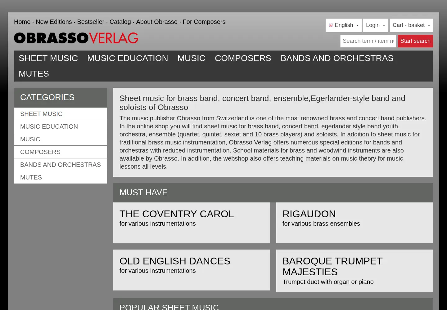 Screenshot of obrasso.ch