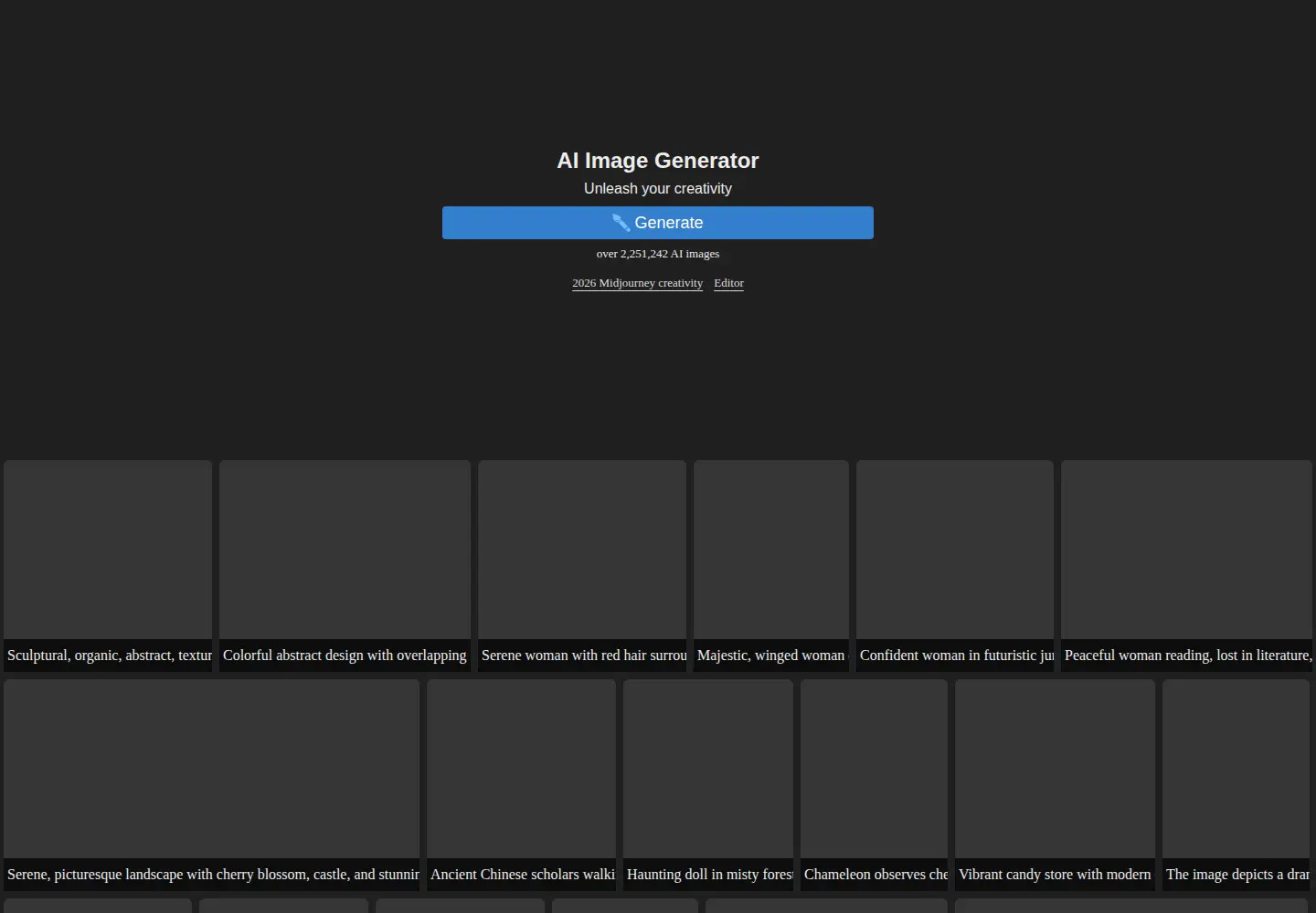 Screenshot of ai-img-gen.com