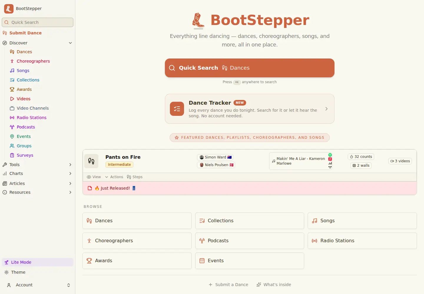 Screenshot of bootstepper.com